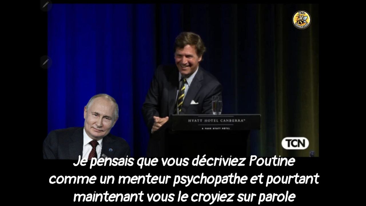 vous décriviez Poutine comme un menteur psychopathe et maintenant vous le croyiez sur parole.
