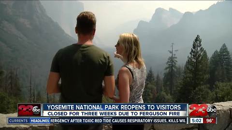 Yosemite National Park reopens to the public