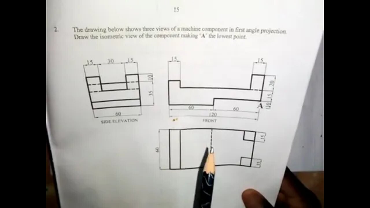 Making of Isometric Object by Freehand Sketching