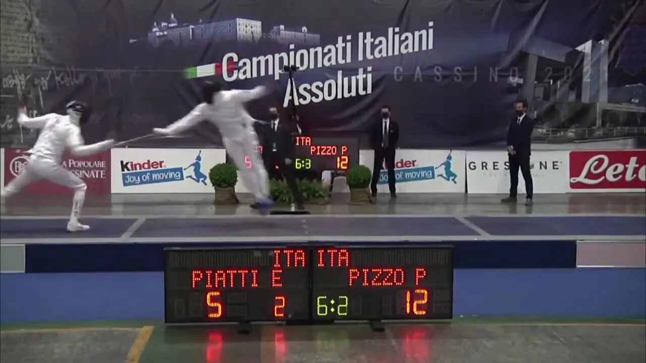 Epee Fencing - Strategies - Balestra and Fly away! | Piatti E vs Pizzo P