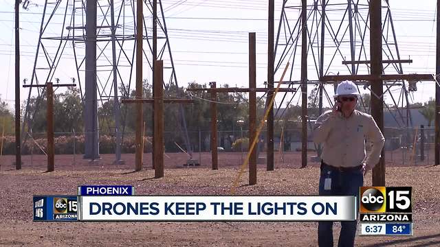 Drone tech being explored to keep lights on around the Valley