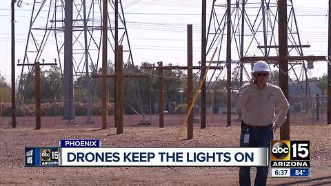 Drone tech being explored to keep lights on around the Valley