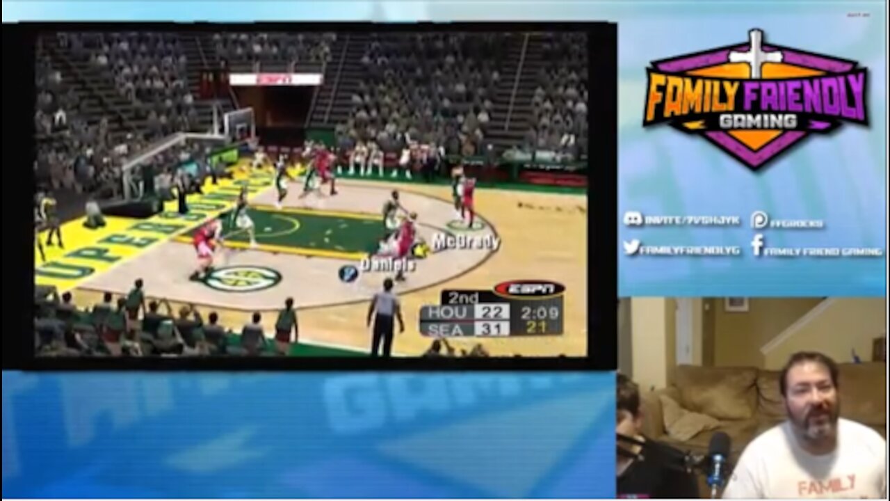 ESPN NBA 2K5 Sonics vs Rockets