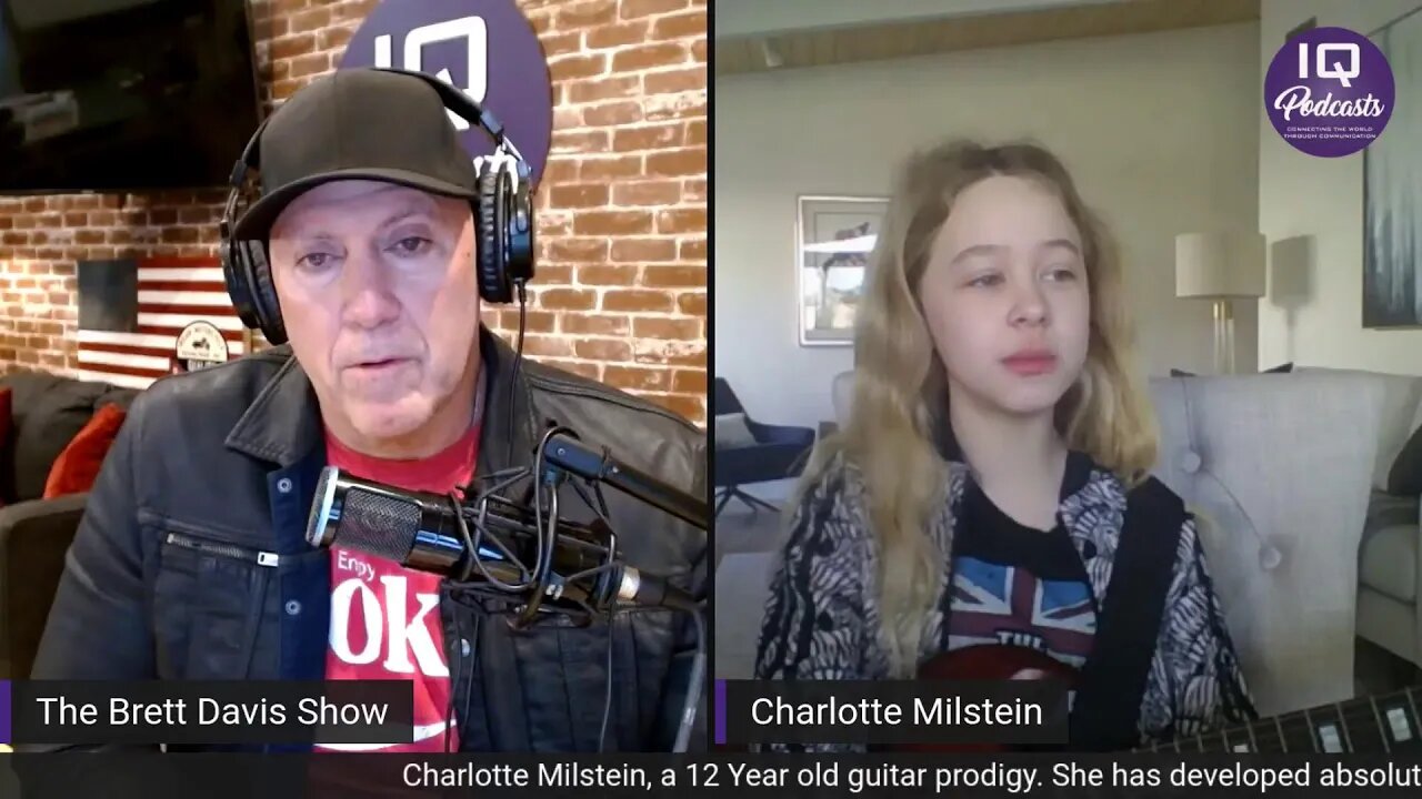 Young Guitar Prodigy Charlotte Milstein LIVE on the Brett Davis Podcast