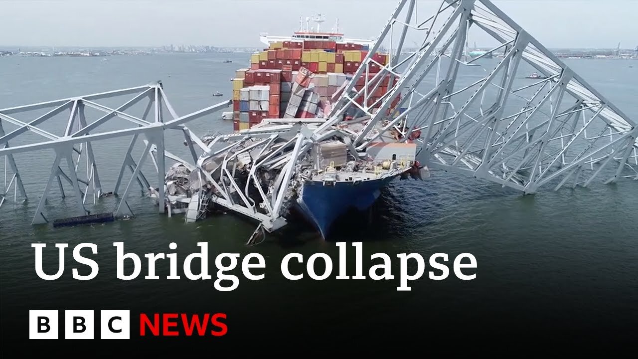 Baltimore bridge collapse_ Six people presumed dead _ BBC News