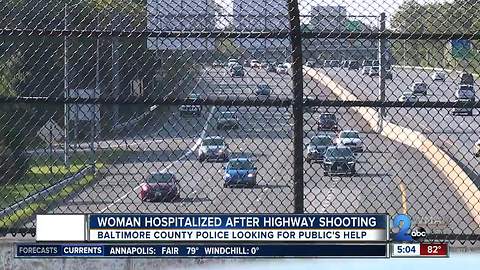 Woman shot in road rage incident on I-695