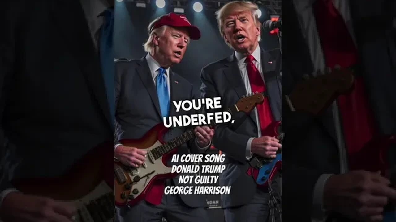 Trump AI Cover Song Not Guilty George Harrison Mashup #funny #aivoice #donaldtrump #politics #shorts