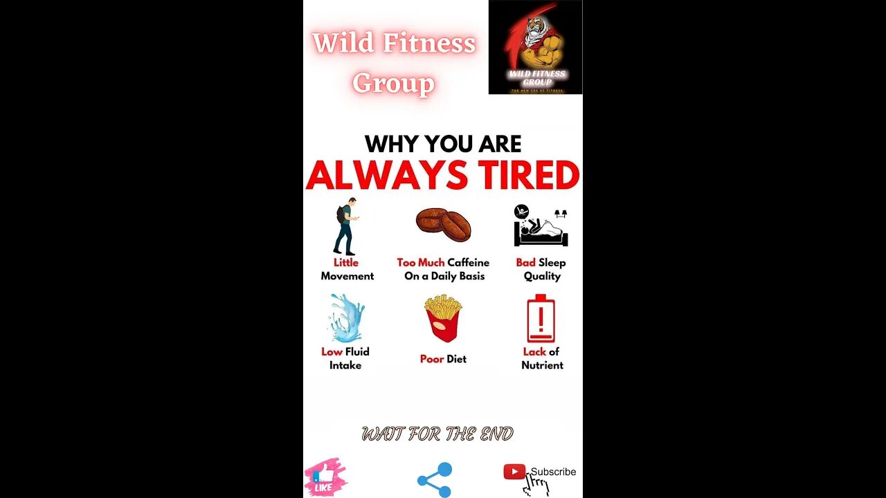 🔥Why you are always tired🔥#shorts🔥#viralshorts🔥#fitnessshorts🔥#wildfitnessgroup🔥