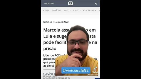 PREVISÍVEL! Lider da facção criminosa mais perigosa do Brasil declara voto em Lula.