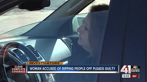 Woman accused of ripping people off pleads guilty