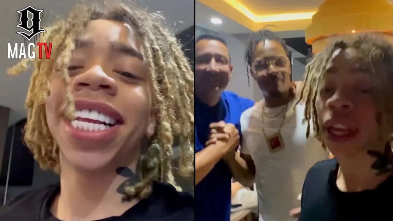 "Glow In Da Dark" T.I. Reacts To Son King's New Set Of Teeth! 🥶