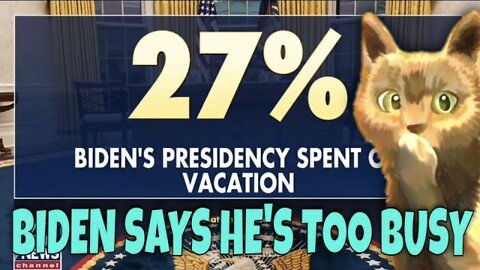 PSAKI BOMBS AGAIN: Says Biden never gets "time to think", yet 27% of Presidency has been Vacationing