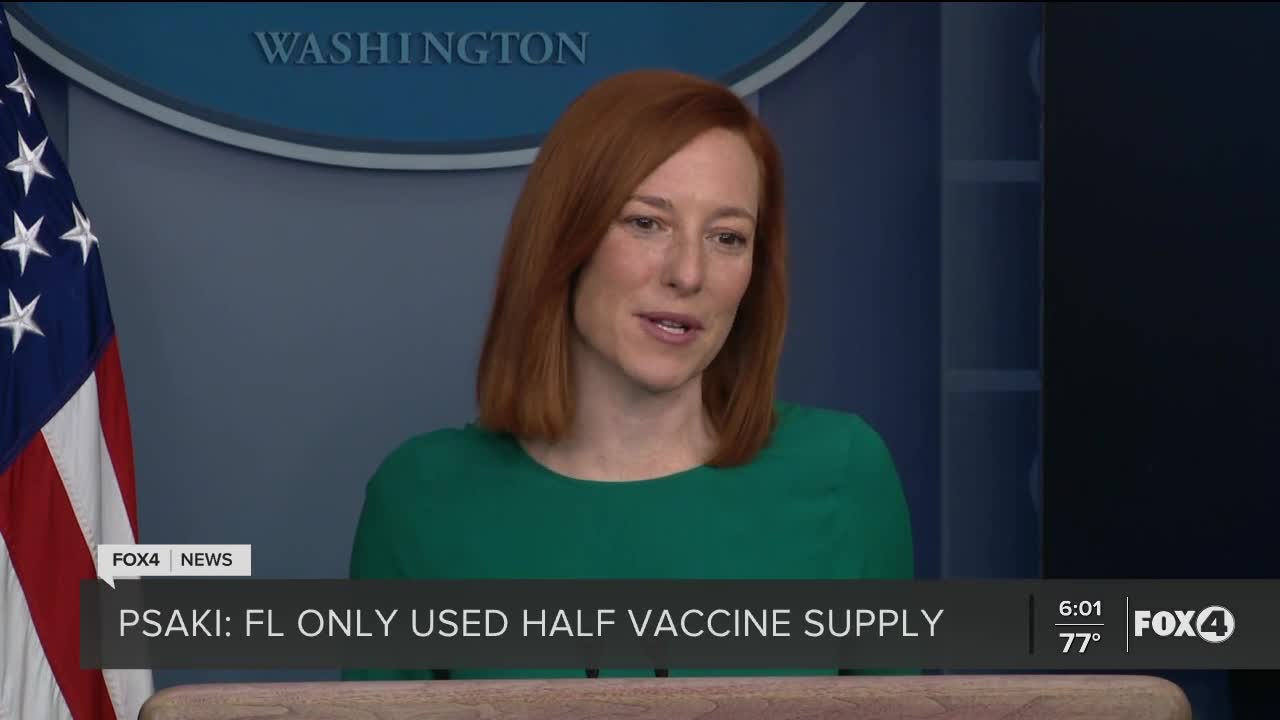 Florida has used only half its vaccine supply