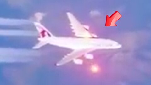 Orange UFO abducts an entire airliner? [Space]