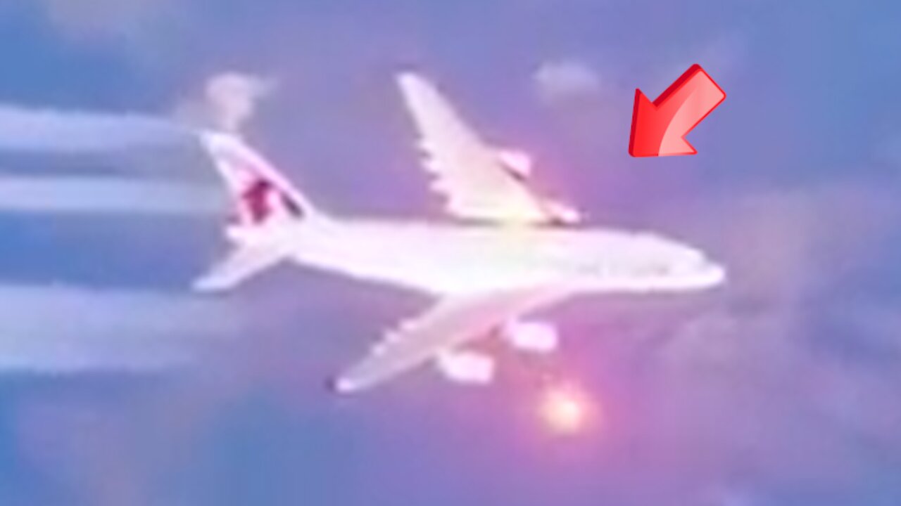 Orange UFO abducts an entire airliner? [Space]