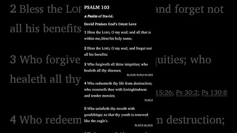 Morning Prayer 14: Psalms 103:1-5