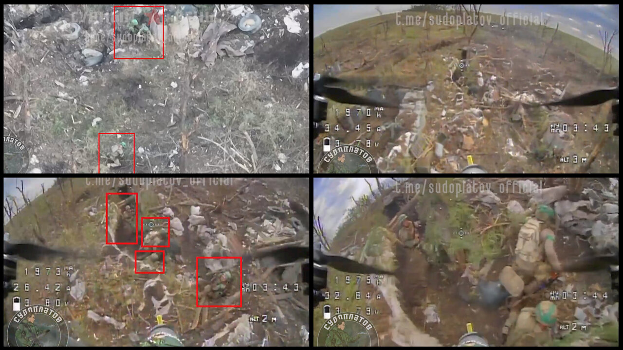 Russian FPV drone in an unannounced visit to Ukrainian soldiers