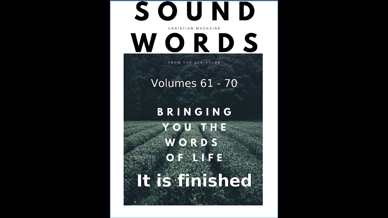 Sound Words, It is Finished