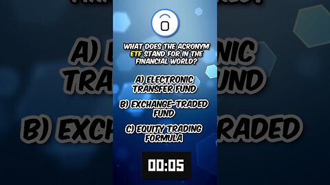 What does the acronym ETF stand for in the financial world?