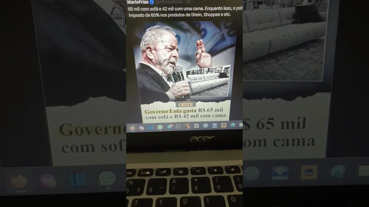 R$ 65000 com sofá, R$ 42.000 com uma cama... mais de R$ 300.000 a compra toda do pai dos pobres 🤡🤦🤡🤦