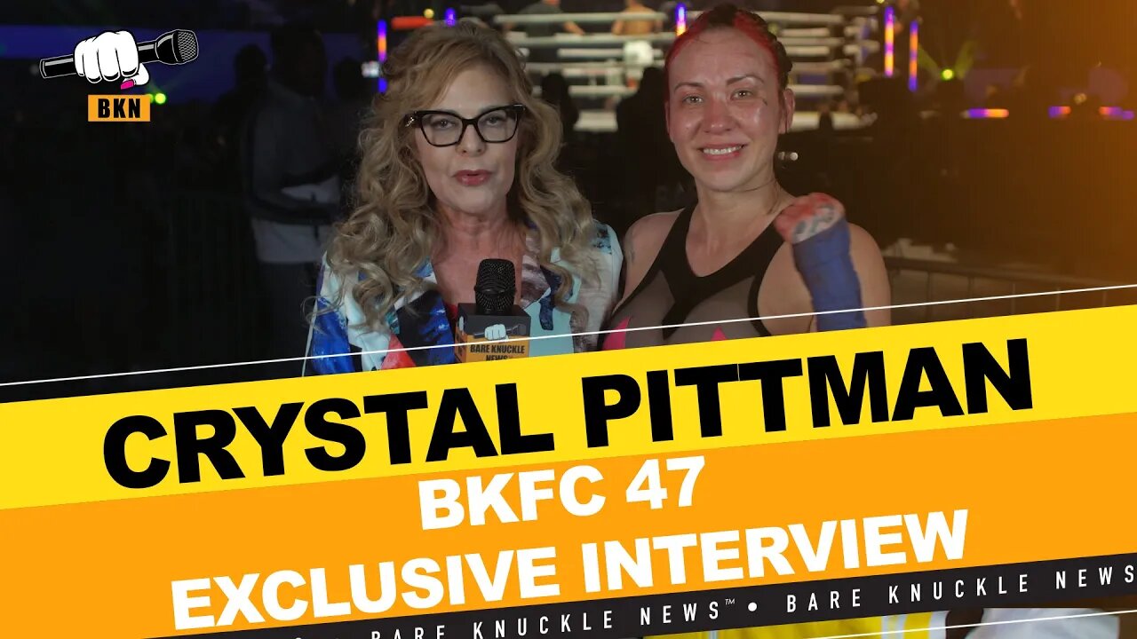 #CrystalPittman Emotional Reaction #tko Victory #exclusiveinterview #bareknucklenews #bkfc47