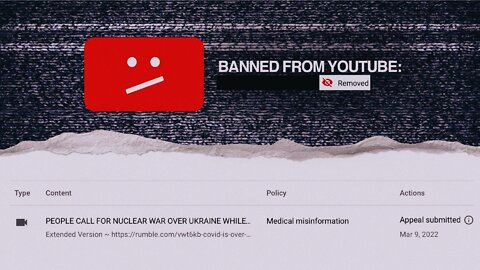 WE SPOKE ABOUT COVID & GOT BANNED OFF YOUTUBE AGAIN - FIND OUT WHY! | 10.03.2022