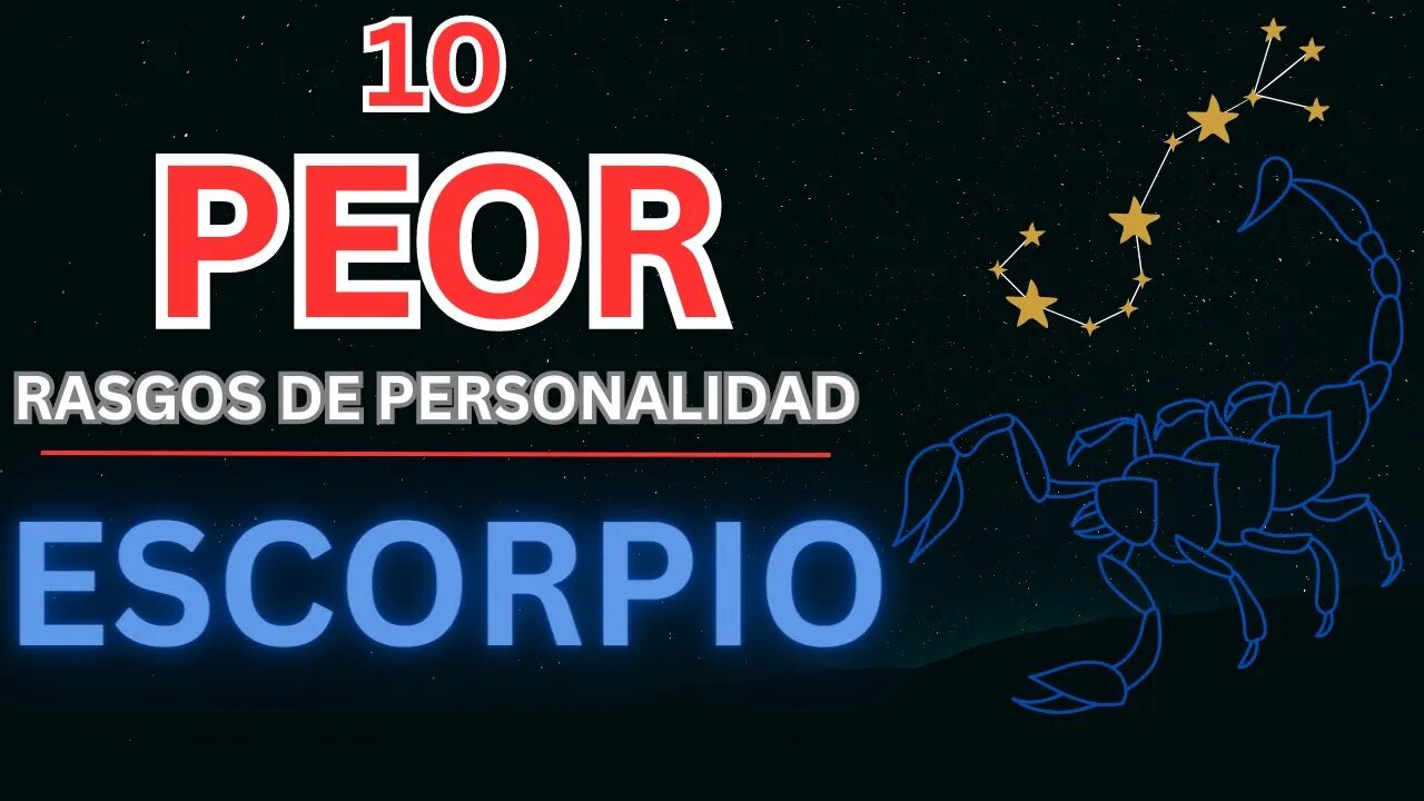 Descifrando el Código: Los 10 Peores Rasgos de ♏️ Escorpio #scorpio #astrology #zodiac