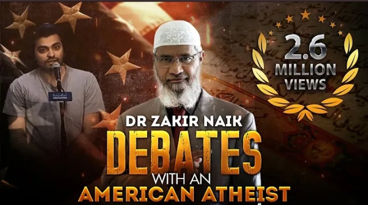 Dr Zakir Naik Debates with American atheist.