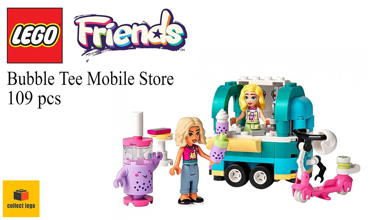 LEGO Friends 41733, Speed Build | Mobile Bubble Tea Shop #lego #friends