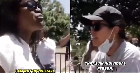 Black immigrant puts an annoying white liberal in her place at a BLM protest