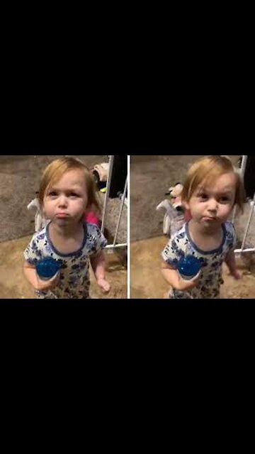 Toddler gets rid of his father absolutely hysterically