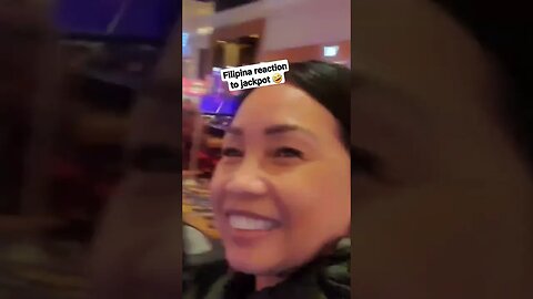 Filipina reaction hitting a Jackpot 💰🤣😃Ilani Casino