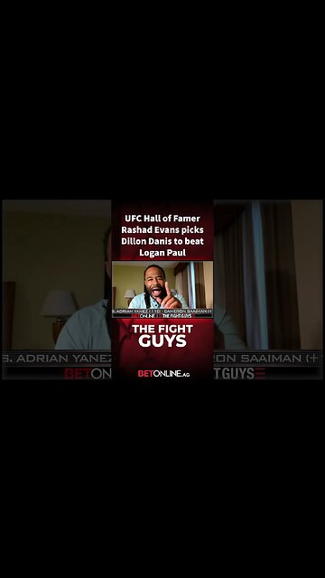 Rashad Evans picks Dillon Danis to beat Logan Paul #dillondanis #loganpaul #paulvsdanis #boxing