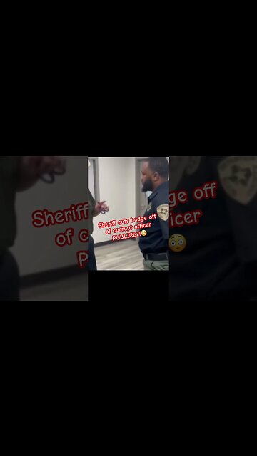Sheriff Publicly Strips Corrupt Officer Badge #JusticeServed #police #LawAndOrder #FYP #FY #Viral
