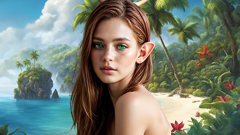 Fantasy Story - Elara the Elf: My Unbelievable Island Survival Adventure | How About Lilith | AI Art