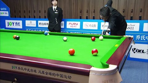 Zheng & Yubo, & the & quasi & god & of & Chinese & billiards, & is & a & strong & winner!