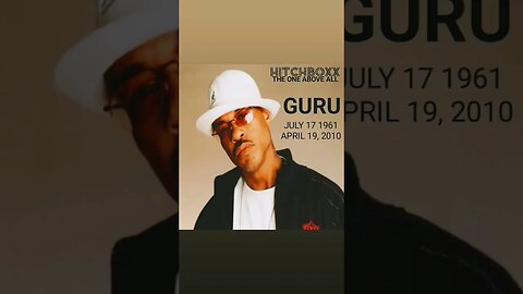 CO FOUNDER OF HIP-HOP GROUP GANG STARR GURU PASSED AWAY ON THIS DAY REST IN POWER!