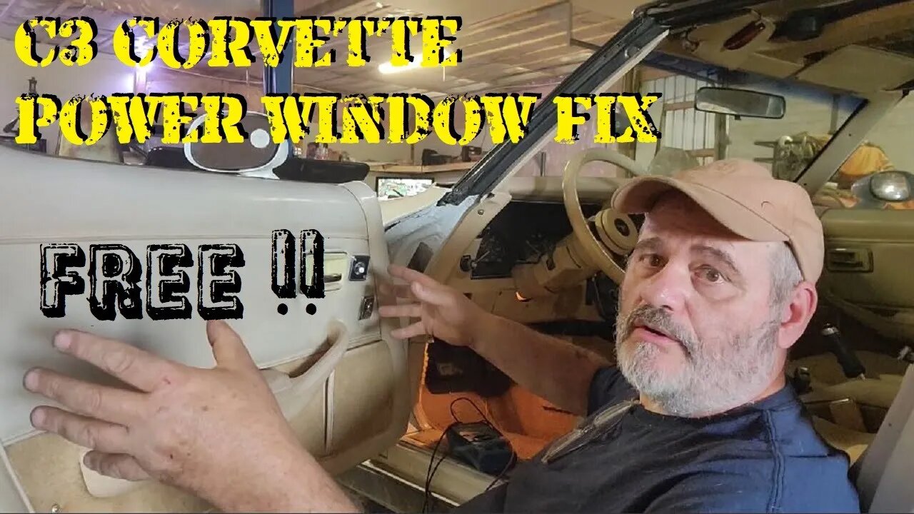 C3 Corvette Power Window Gremlins Fixed For Free !!!