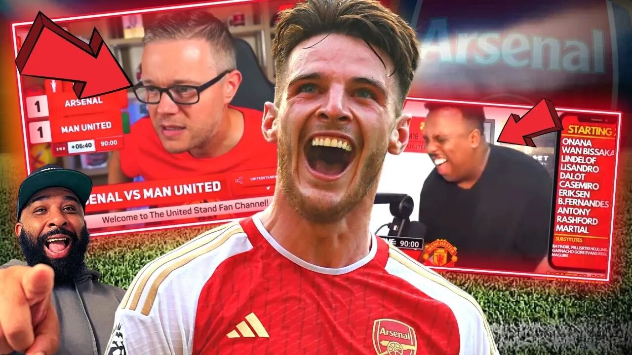 MARK GOLDBRIDGE MELTDOWN, UNITED VIEW JYNX - ARSENAL FANS BANTER UTD - FAN CAM REACTION LIVE !