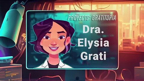 GRATITOPIA. la escena de apertura con la Dra. Elysia Grati.