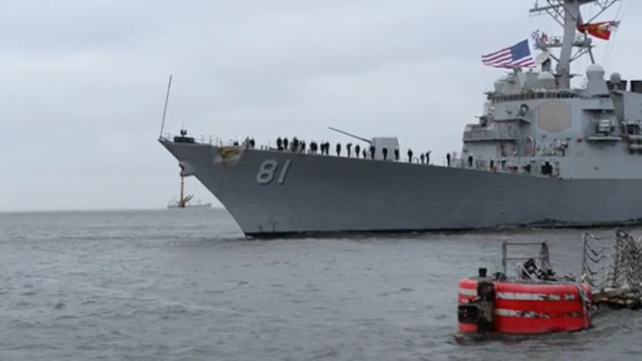 USS Winston S. Churchill (DDG 81) Return to Homeport after Deployment to U.S. 5th and 6th Fleet