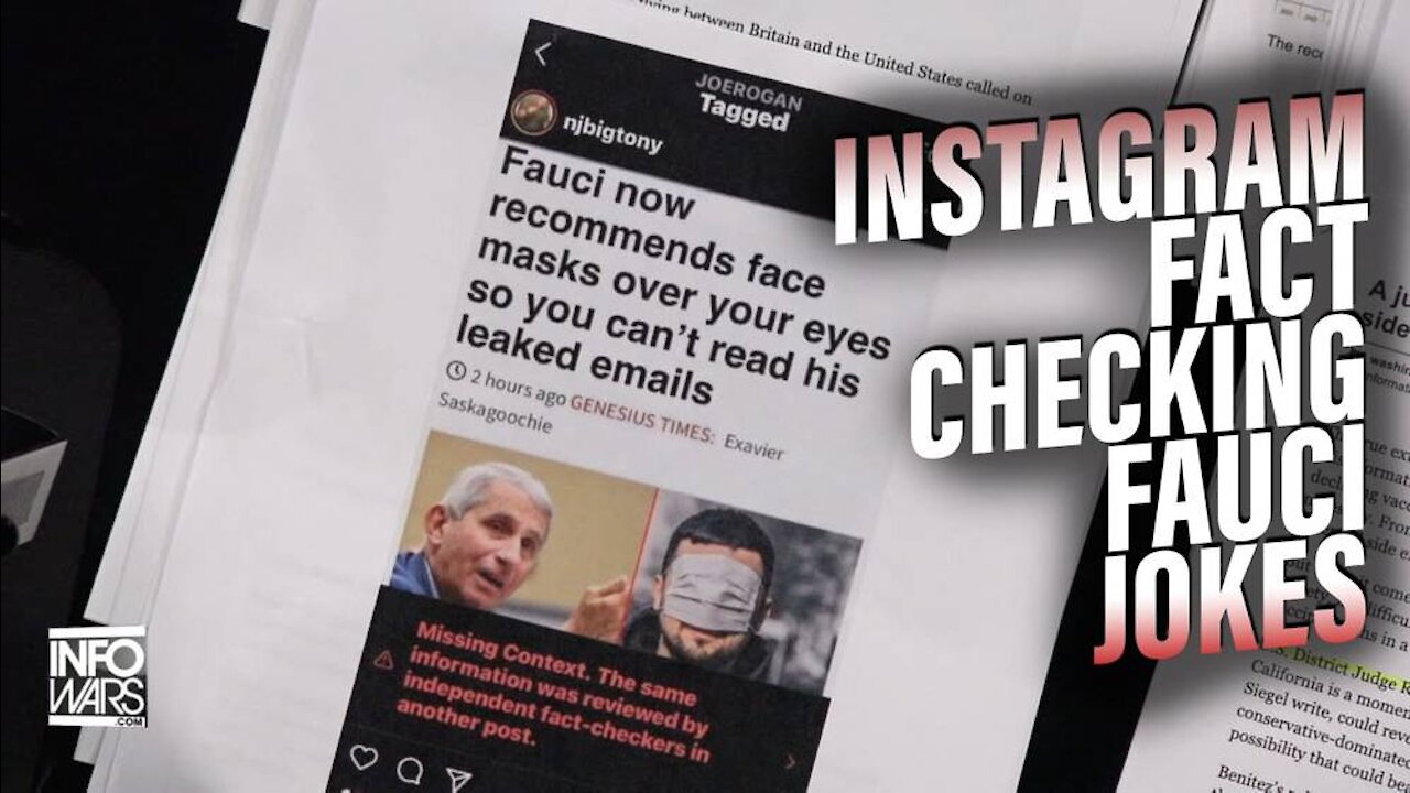 Instagram Now Fact Checking Dr. Fauci Jokes