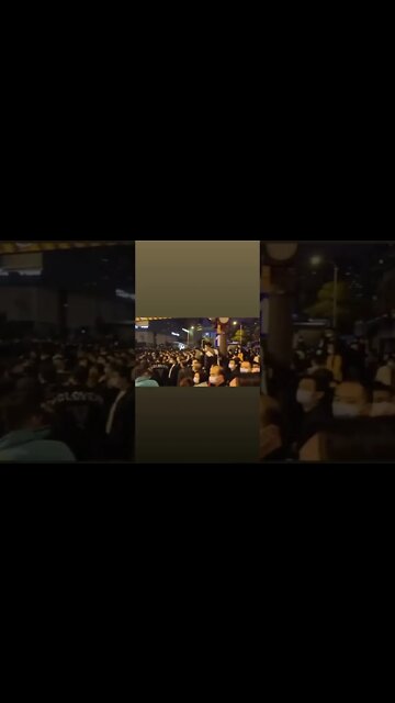 Manifestação em Chengdu China sobre as políticas do governo de Pequim diante da pandemia de Covid-19