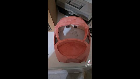 Sabertooth tiger helmet build pt 8 (sanding) #mmpr #subscribe #follow #like #powerrangers #cosplay