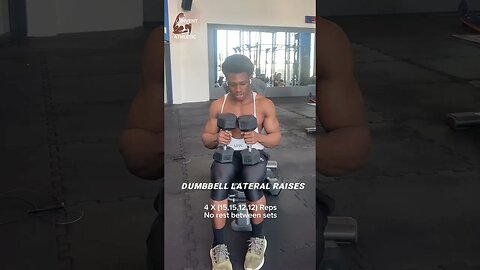 Dumbbell Shoulder Workout - Bigger And More Defined #shorts