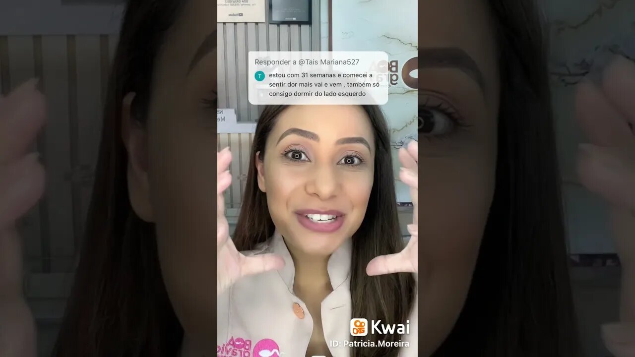 Estou com 31 semanas e comecei a sentir dor que vem e vão
