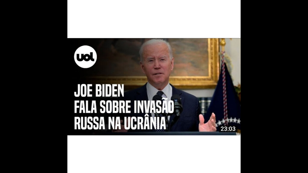 Biden announces sanctions and calls puter aggression