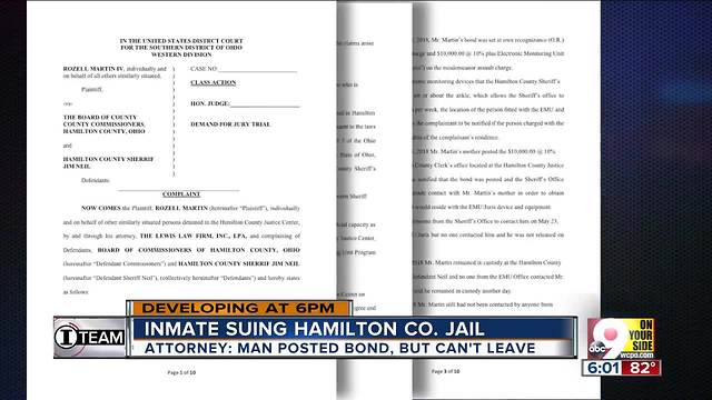 Inmate suing Hamilton County Jail