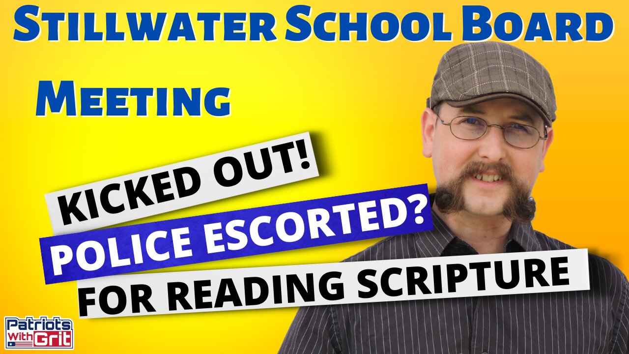 Speaker Removed From School Board Meeting For Reading Scripture | Brice Chaffin