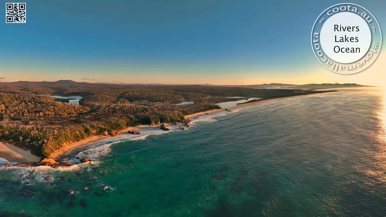 Betka Beach just after Sunrise 16 Aug 2023 drone 4k